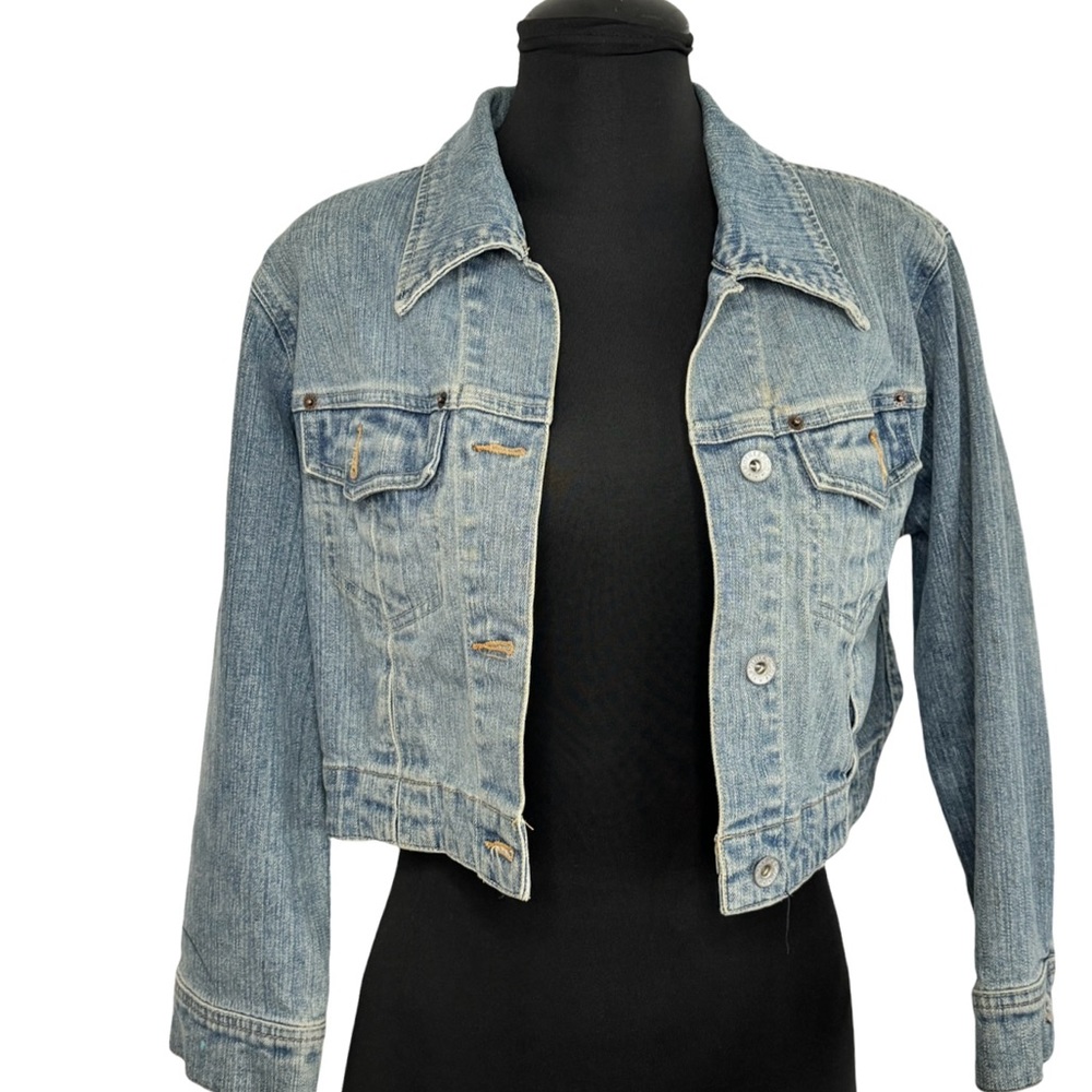 Motherhood Maternity Jean Copped Jacket, medium